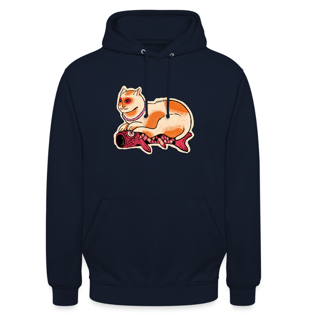 Unisex Hoodie - “Katze & Koinobori” - Navy