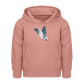Kinder Hoodie - "Vogel im Sturzflug" - Altrosa