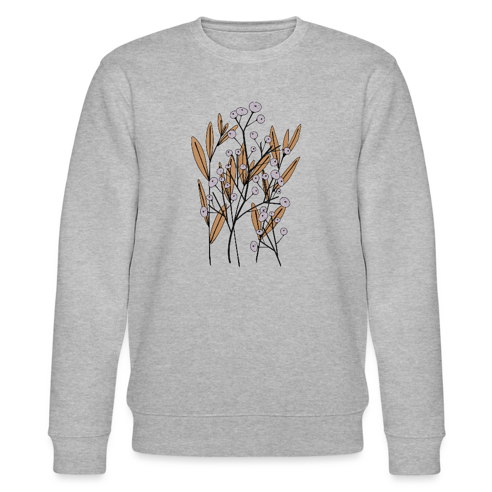 Männer Bio-Sweatshirt "Hygge Herbstgras" - Grau meliert