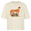 Stanley/Stella Frauen Boxy Bio-T-Shirt - “Choose your Cheetah” - Weißgrau