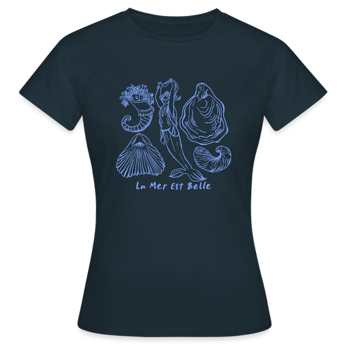 Frauen T-Shirt "La Mer" - Navy