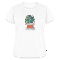 Frauen Premium T-Shirt "Kaktus in Terracotta" - Weiß