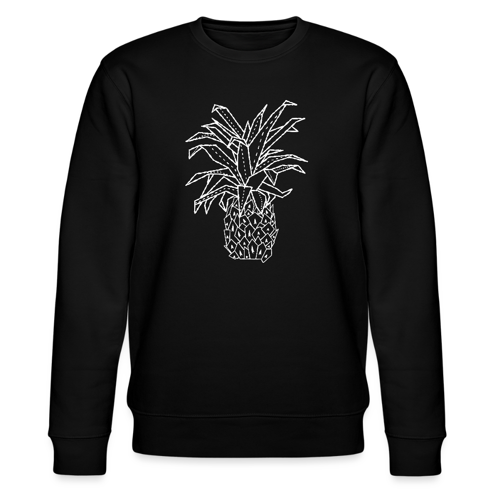 Männer Bio-Sweatshirt "Grafische Ananas" - Schwarz