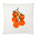 Sofakissen mit Füllung 44 x 44 cm - “I Pomodori” - Naturweiß 