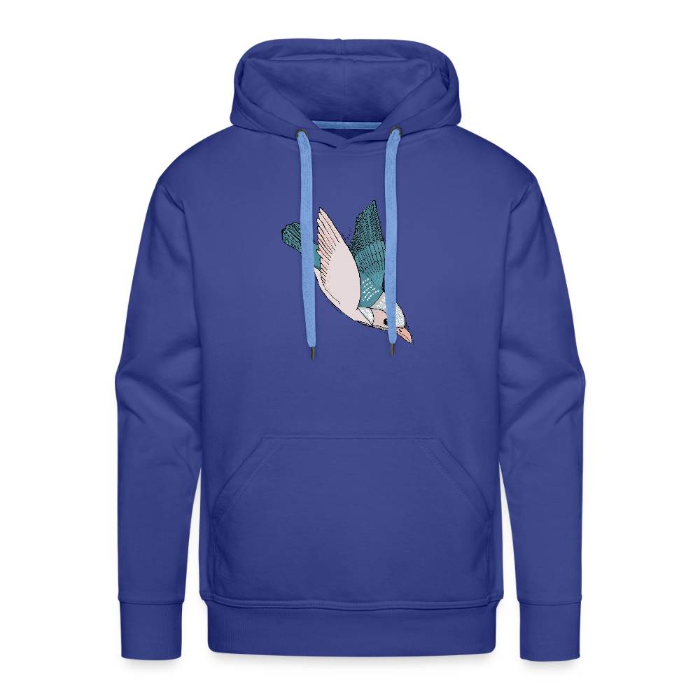 Men’s Premium Hoodie - "Vogel im Sturzflug" - Königsblau