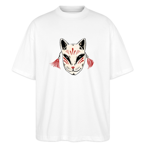 Stanley/Stella Oversized Unisex Bio T-Shirt - “Japanische Maske” - Weiß
