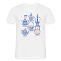 Männer T-Shirt - “So Many Teapots” - Weiß