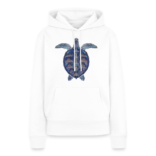 Frauen Premium Hoodie - "Meeresschildkröte" - Weiß