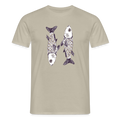 Männer T-Shirt - “Zwei Sardinen” - Sandbeige