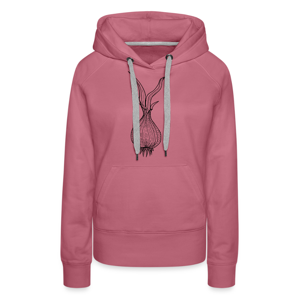 Frauen Premium Hoodie "Doodle Zwiebel" - Malve