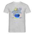 Männer T-Shirt - "Vase mit Zitronen" - Grau meliert