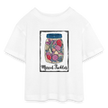 Teen Cropped Jersey T-Shirt - “Mixed Pickles” - Weiß