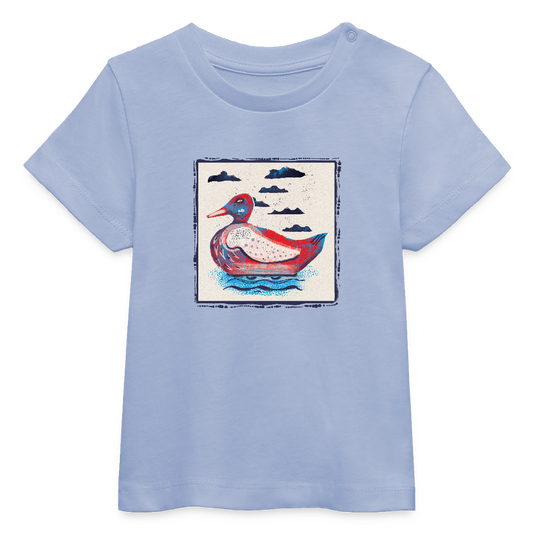 Stanley/Stella Baby Bio-T-Shirt - “Blaurote Ente” - Sky