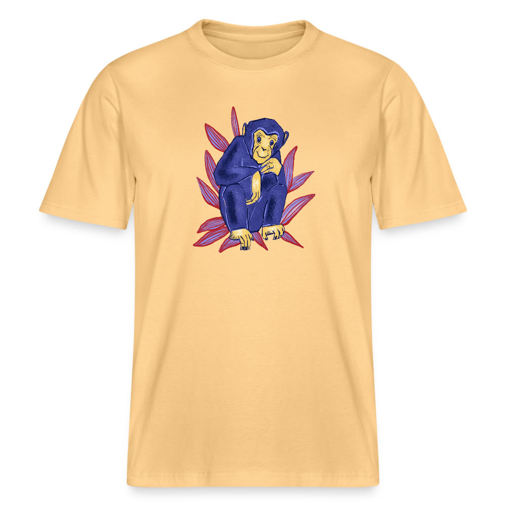 Stanley/Stella Unisex Bio-T-Shirt - “Blauer Affe” - Hellgelb