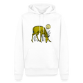 Men’s Premium Hoodie "Reh in Olive" - Weiß