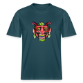 Stanley/Stella Relaxed Fit Unisex Bio-T-Shirt - "Bunte Maske" - Dunkles Petrol