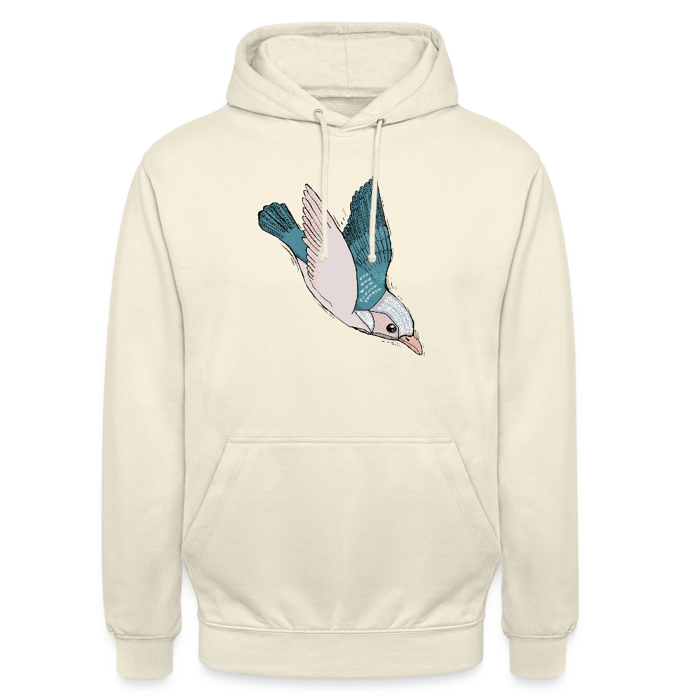 Unisex Hoodie "Vogel im Sturzflug" - Vanille-Milchshake