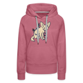 Frauen Premium Hoodie - "Vintage Wüstenfuchs" - Malve