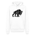 Men’s Premium Hoodie - “Wilder Bison” - Weiß