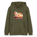 Stanley/Stella Teenager Bio-Hoodie - “Katze & Koinobori” - Khaki