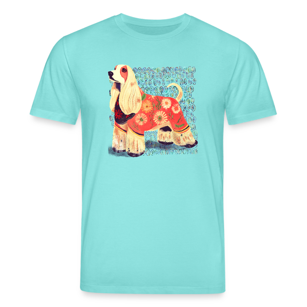 Stanley/Stella Unisex Bio-T-Shirt - “Dog Figurine” - Poolblau