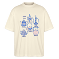 Stanley/Stella Oversized Unisex Bio T-Shirt - “So Many Teapots” - Weißgrau
