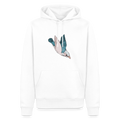 Men’s Premium Hoodie - "Vogel im Sturzflug" - Weiß
