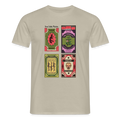 Männer T-Shirt - "Safety Matches" - Sandbeige