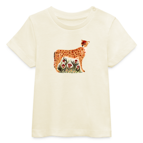 Stanley/Stella Baby Bio-T-Shirt - “Choose your Cheetah” - Weißgrau
