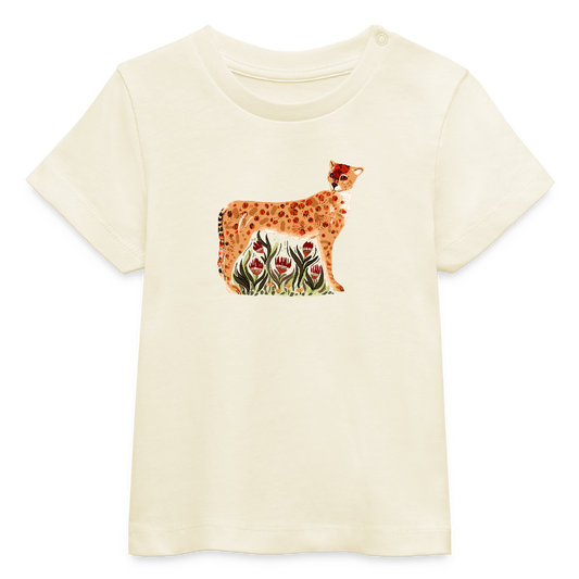 Stanley/Stella Baby Bio-T-Shirt - “Choose your Cheetah” - Weißgrau
