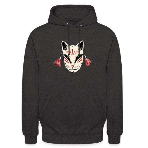 Unisex Hoodie - “Japanische Maske” - Anthrazit