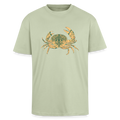 Heavy Oversize T-Shirt - “Vintage Taschenkrebs” - Leichtes Salbeigrün 