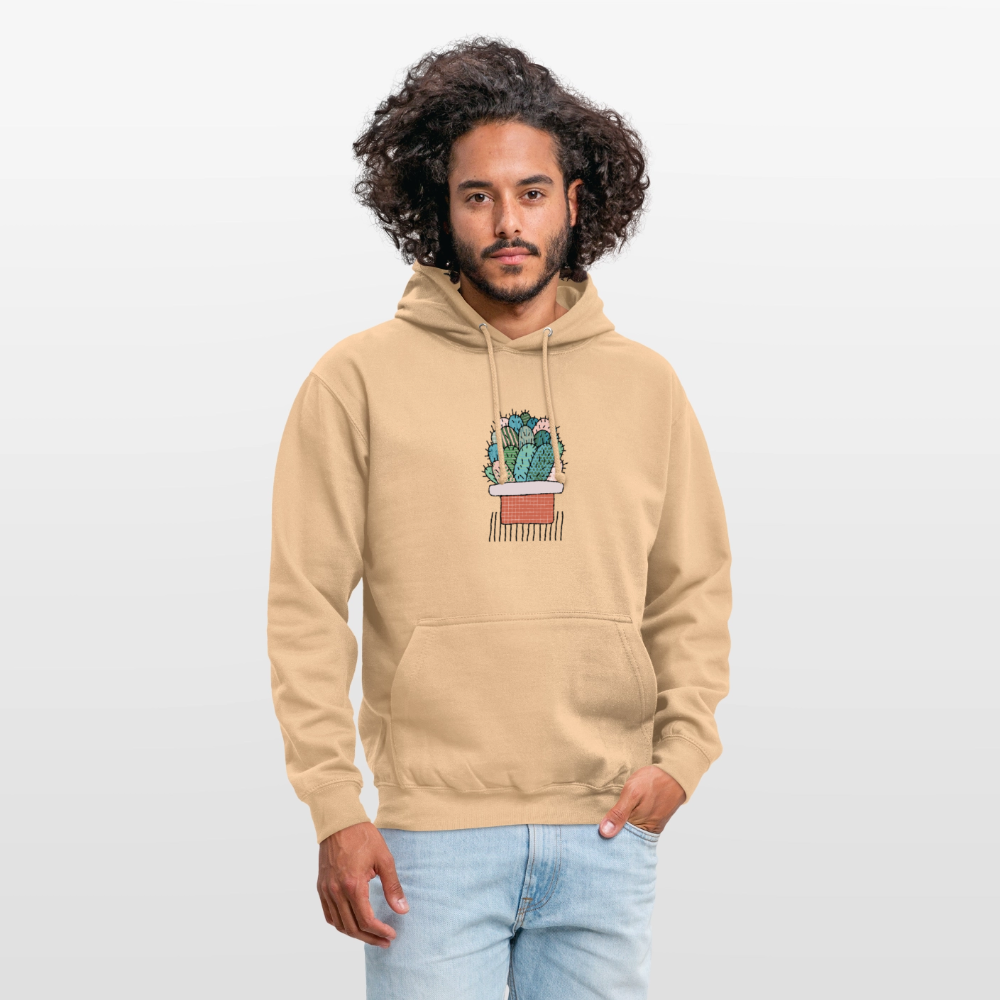 Unisex Hoodie "Kaktus in Terracotta" - Pfirsich