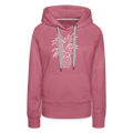 Frauen Premium Hoodie - "Grafische Ananas" - Malve