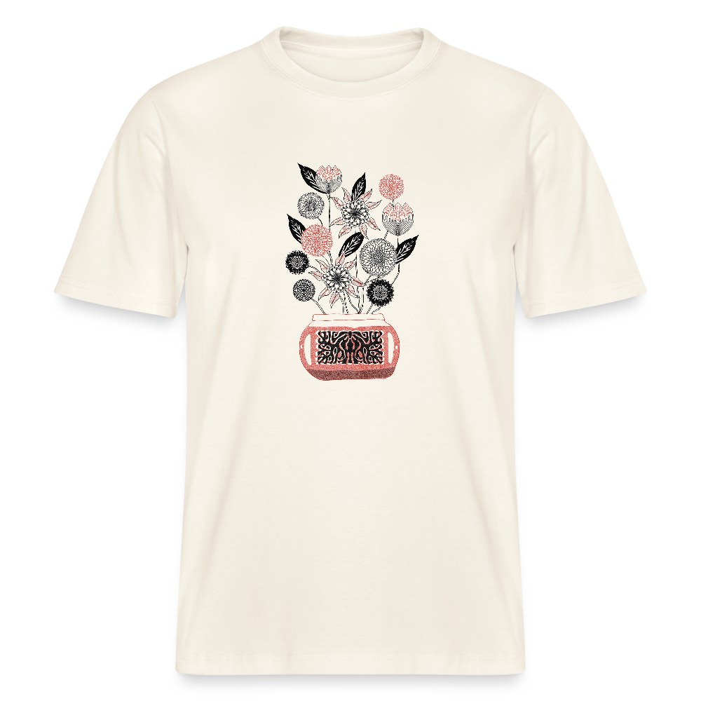 Stanley/Stella Relaxed Fit Unisex Bio-T-Shirt - “Vintage Vase” - Naturweiß 