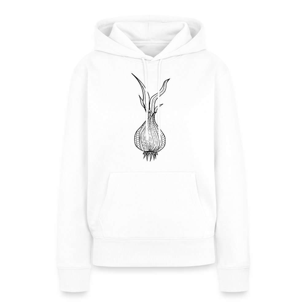 Frauen Premium Hoodie "Doodle Zwiebel" - Weiß