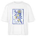 Stanley/Stella Frauen Boxy Bio-T-Shirt - “Lemon Garden” - Weiß