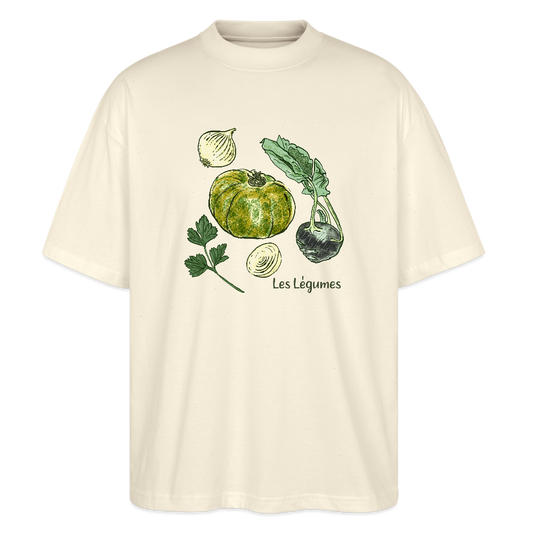 Stanley/Stella Oversized Unisex Bio T-Shirt Blaster - “Gemüse Collection Print” - Naturweiß