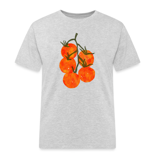 Männer Workwear T-Shirt - “I Pomodori” - Grau meliert