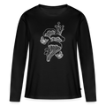 Frauen Premium Langarmshirt - “Goblincore_Tanz der Motten” - Schwarz