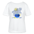 Stanley/Stella Relaxed Rundhals Frauen Bio-T-Shirt - "Vase mit Zitronen" - Weiß