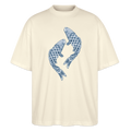 Stanley/Stella Oversized Unisex Bio T-Shirt - “Blaue Kois” - Weißgrau