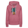Frauen Premium Hoodie "Ananas Bronze" - Malve