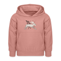 Kinder Hoodie "Winterhase" - Altrosa