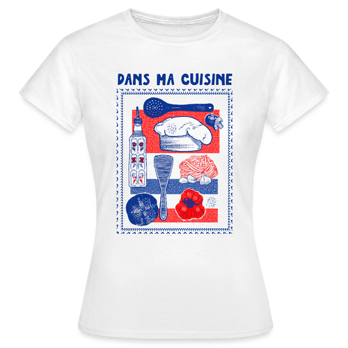 Frauen T-Shirt - “Ma Cuisine” - Weiß