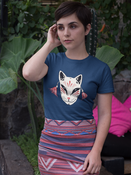 Stanley/Stella Frauen Boxy Bio-T-Shirt - “Japanische Maske”