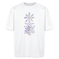 Stanley/Stella Unisex Oversize Bio-T-Shirt - "Eiskristalle" - weiß
