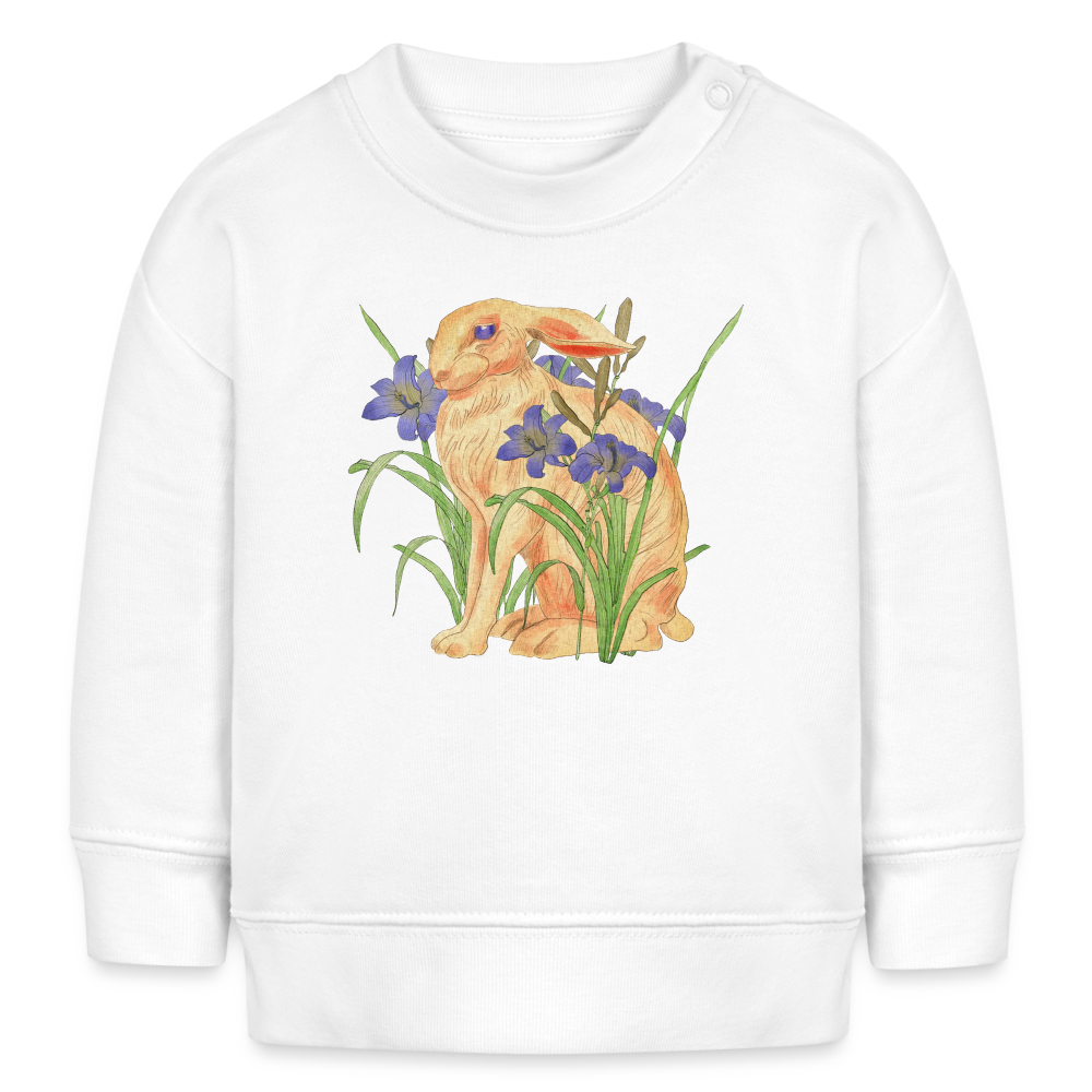 Stanley/Stella Bio-Sweatshirt BABY -  "Feldhase" - weiß
