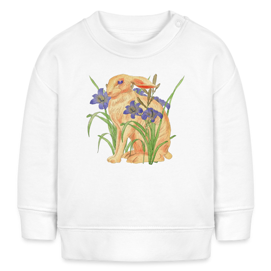 Stanley/Stella Bio-Sweatshirt BABY -  "Feldhase" - weiß