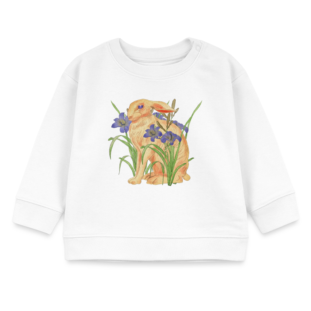 Stanley/Stella Bio-Sweatshirt BABY -  "Feldhase" - weiß